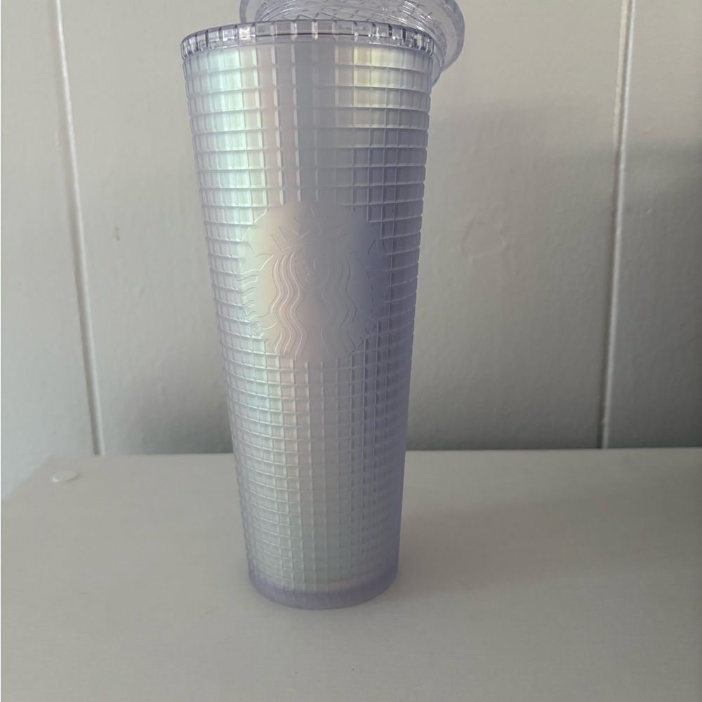Starbucks Pearl White Textured Tumbler